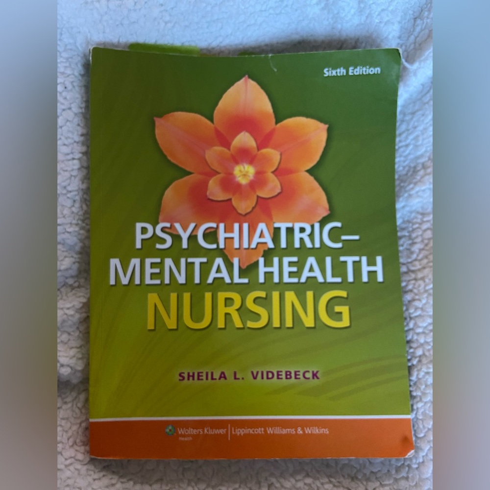 Videbeck PhD RN
Psychiatric-Mental Health Nursing by Videbeck PhD RN,6th edition
